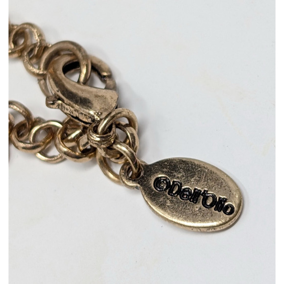 Linea Louis Dell'Olio Gold Tone Colorful Beads Long Necklace Dangle Earrings Set - Picture 9 of 13